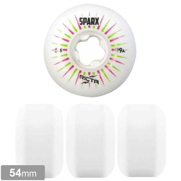 RICTA SPARX WHITE / GREEN / PINK WHEEL 99A 54mm  【 リクタ スパークス ホワイト グリーン ピンク ウィール 】