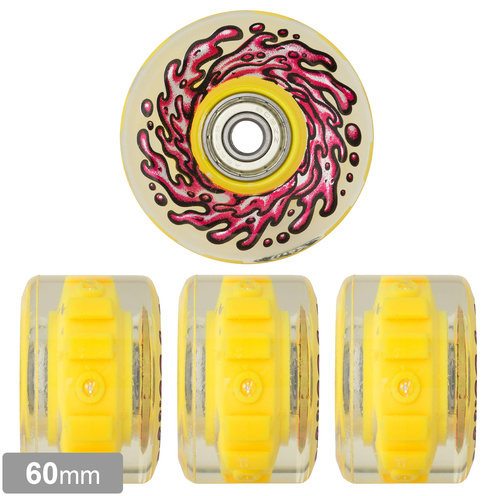 SLIME BALLS LIGHT UPS RED ＆ YELLOW LED OG SLIME 78A 60mm