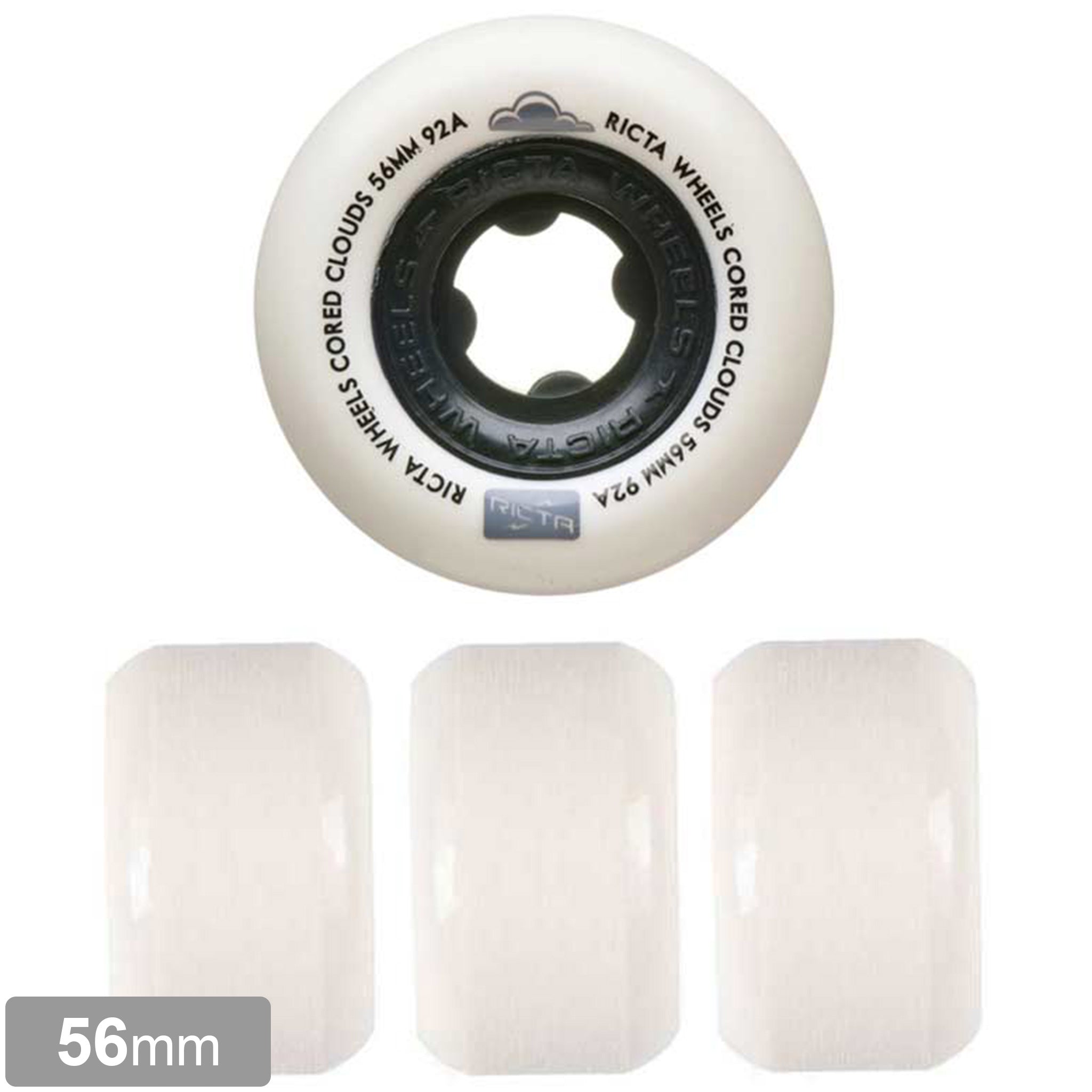Donut Rings 83A 53mm White ドーナッツリング 静音重視 ソフト