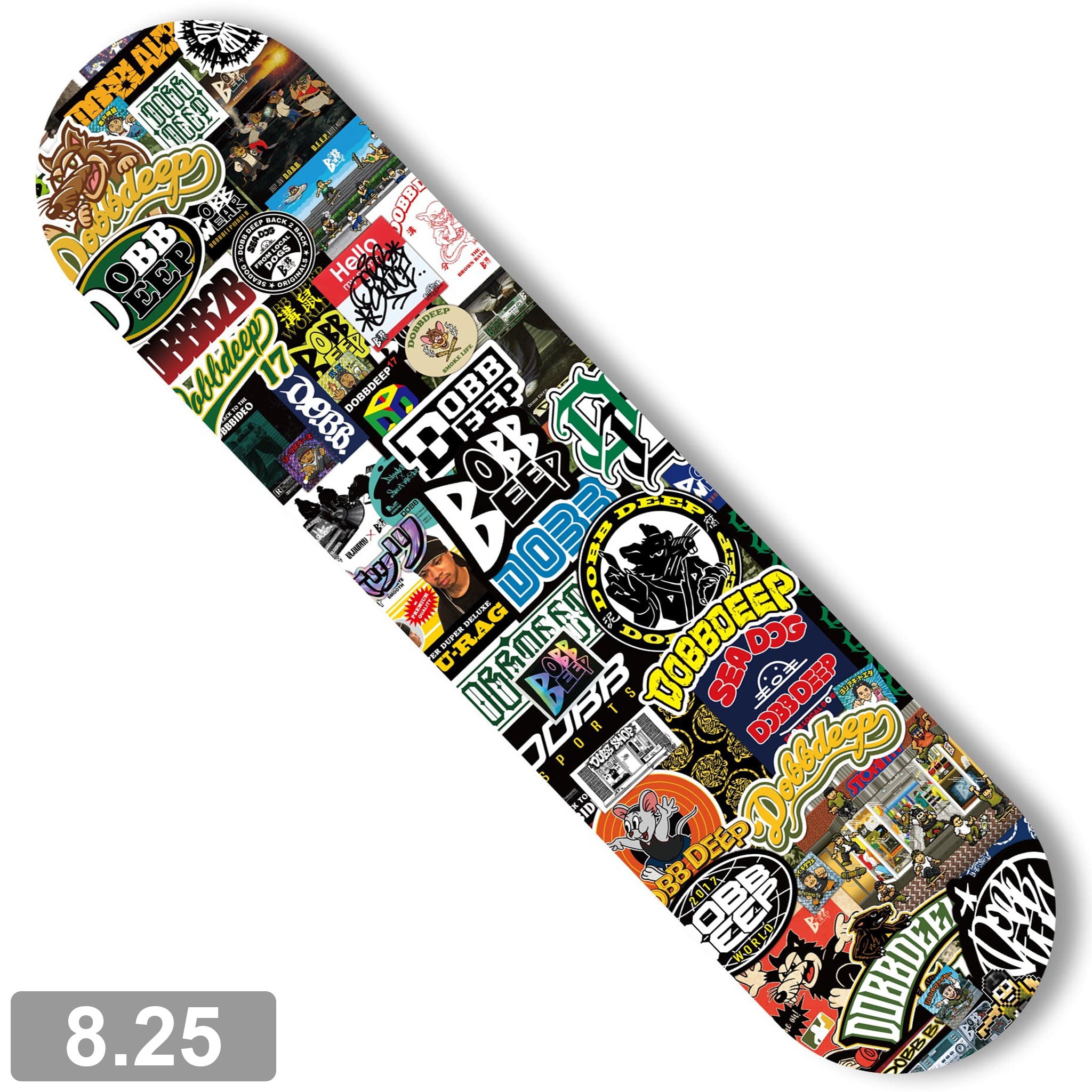 DOBB DEEP デッキ DOBB DEEP STICKERS DECK 8.25 【 ドブディープ ステッカー デッキ 】