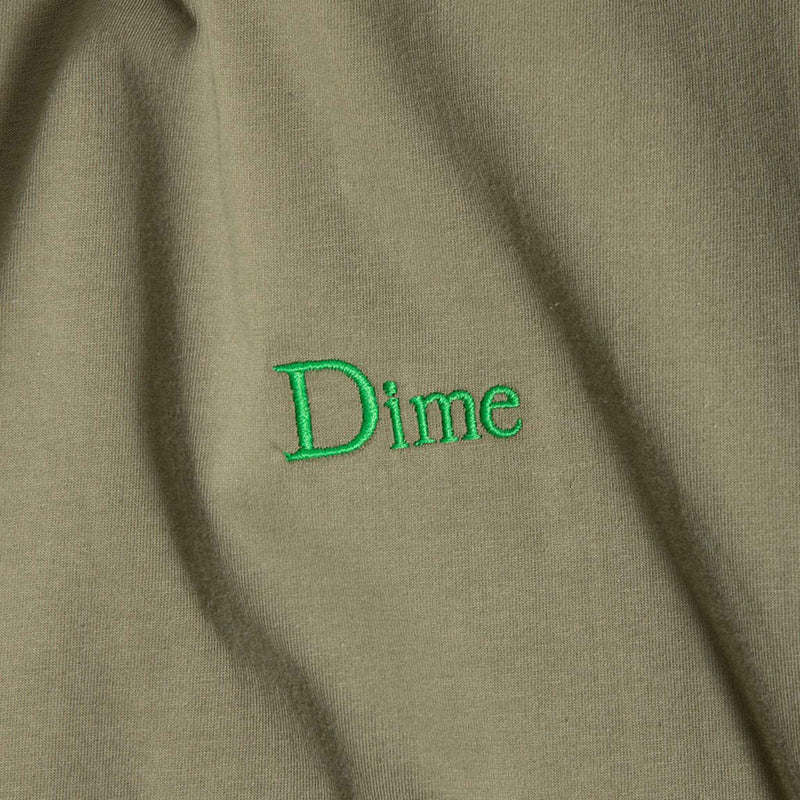 DIME CLASSIC SMALL LOGO T‐SHIRT ARMY GREEN 【 ダイム クラシック スモール ロゴ Tシャツ アーミー グリーン 】