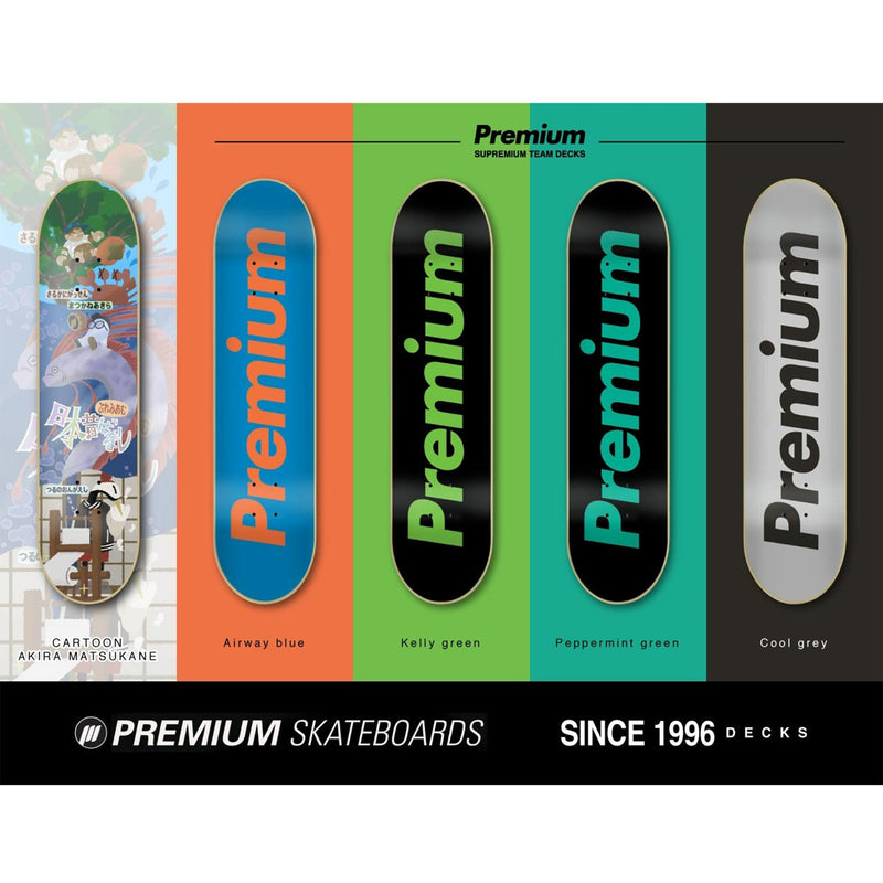 PREMIUM SKATEBOARDS KELLY GREEN SUPREMIUM TEAM DECK 7.25 【 プレミアム スケートボード ケリー グリーン プレミアム チーム デッキ 】