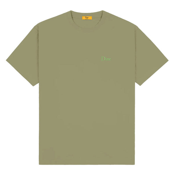 DIME CLASSIC SMALL LOGO T‐SHIRT ARMY GREEN 【 ダイム クラシック スモール ロゴ Tシャツ アーミー グリーン 】