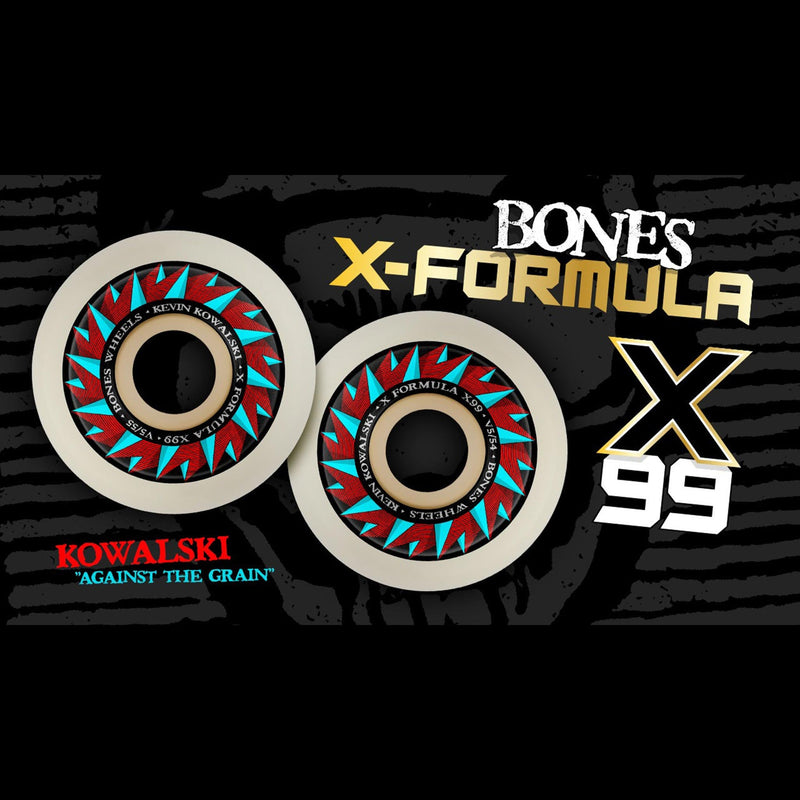 BONES X-FORMULA V5 KOWALSKI AGAINST THE GRAIN WHEEL 55mm 99A 【 ボーンズ X フォーミュラ V5 コワルスキ アゲインスト ザ グレイン ウィール 】