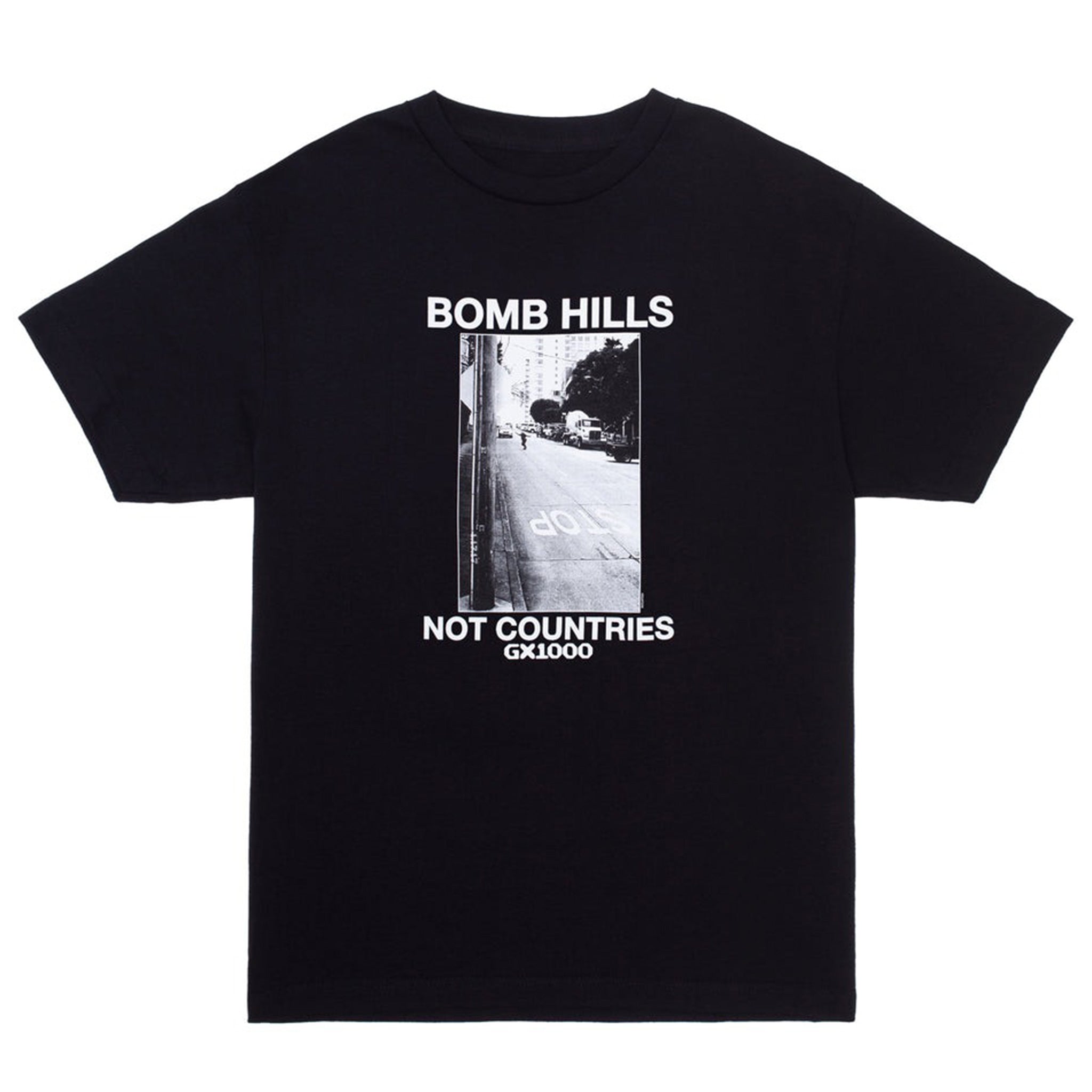 GX1000 BOMB HILLS NOT COUNTRIES TEE BLACK 【 ジーエックス