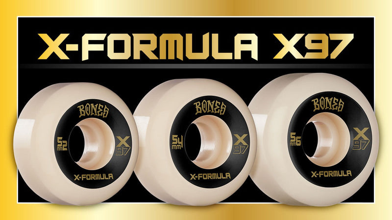 BONES X-FORMULA V1 GOLD CHAIN WHEEL 53mm 97A 【 ボーンズ X フォーミュラ V1 ゴールド チェイン ウィール 】