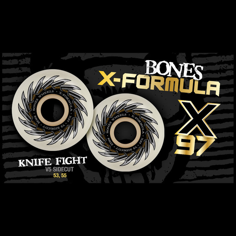 BONES X-FORMULA V5 KNIFE FIGHT WHEEL 53mm 97A 【 ボーンズ X フォーミュラ V5 ナイフ ファイト ウィール 】