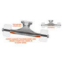 MINI LOGO SPLIT BLACK / SILVER TRUCK 7.13 【 ミニロゴ スプリット ブラック / シルバー 7.13 トラック 】