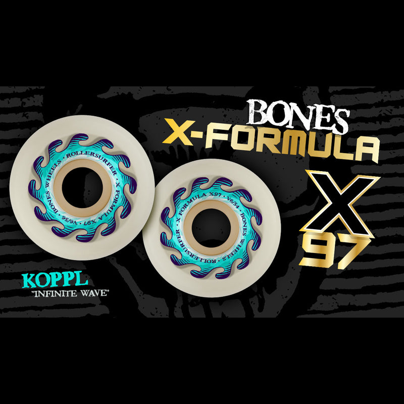 BONES X-FORMULA V6 KOPPL INFINITE WAVE 54mm  【 ボーンズ X フォーミュラ V6 コペル インフィニティ ウェーブ 54mm ウィール 】