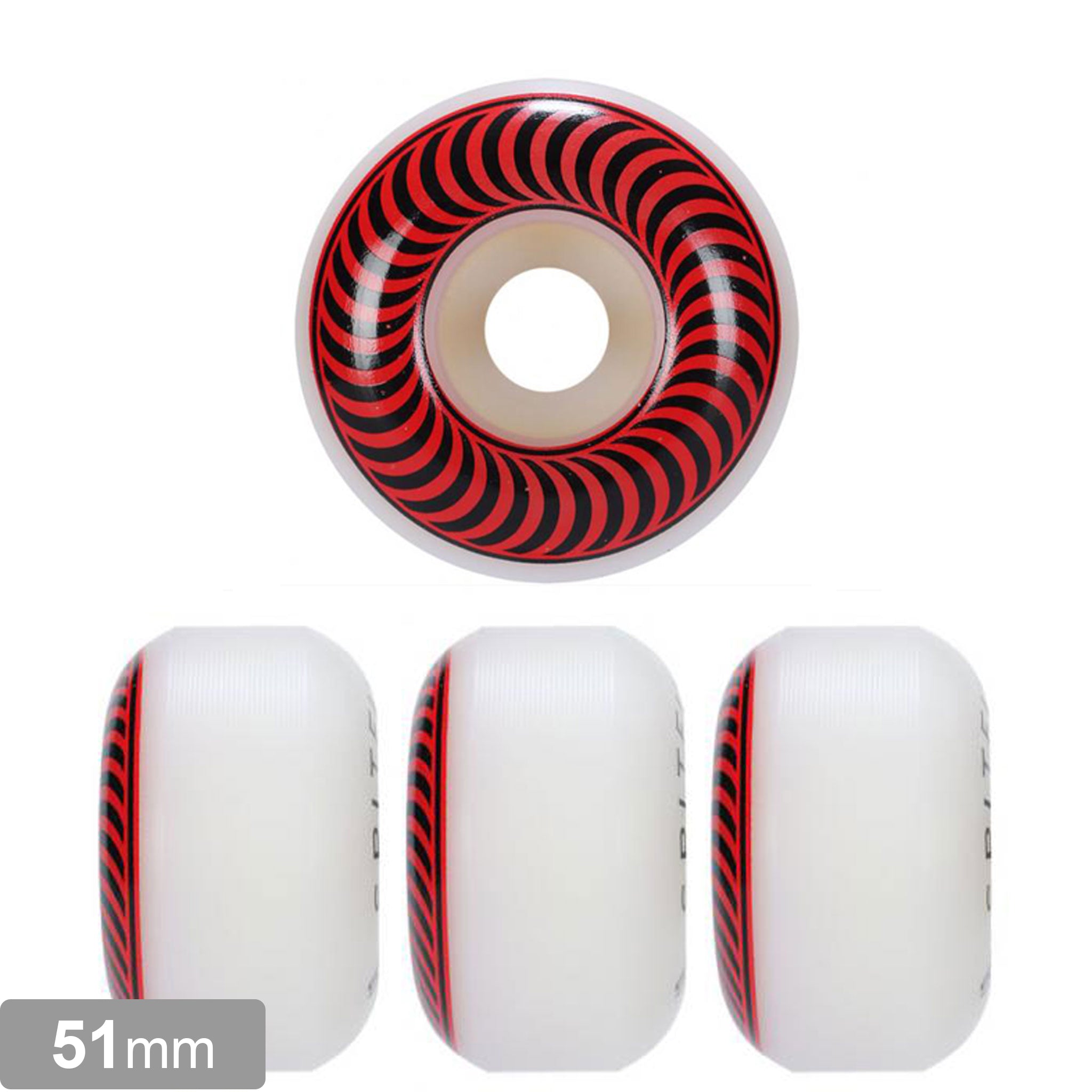 赤 カットフィン1枚 (サイズ 7.0) ウィール > 51mm