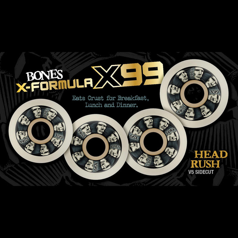 BONES X-FORMULA V5 HEAD RUSH WHEEL 52mm 99A 【 ボーンズ X フォーミュラ V5 ヘッド ラッシュ ウィール 】
