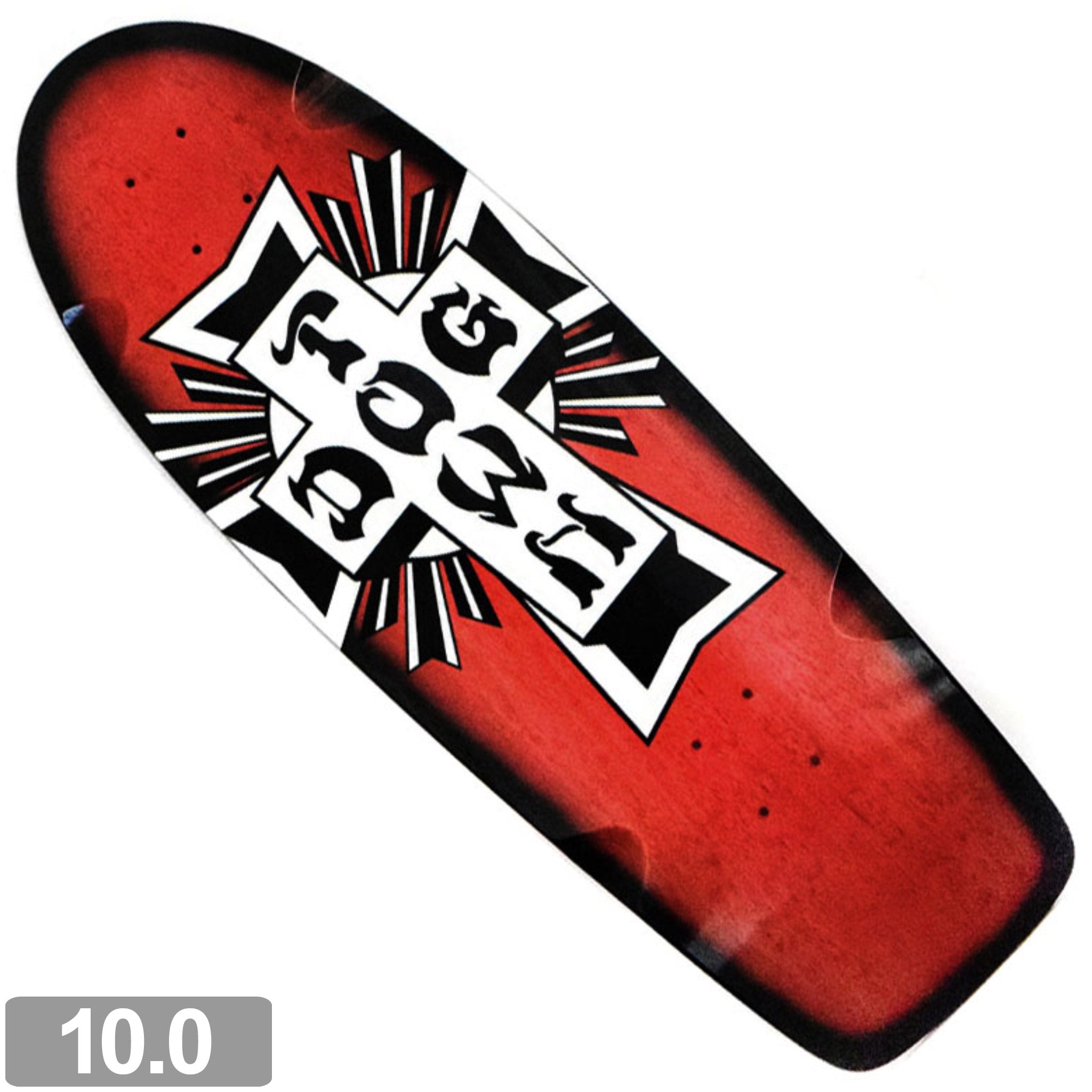 DOGTOWN CROSS LOGO 70s CLASSIC DECK RED 10.0 【 ドッグ