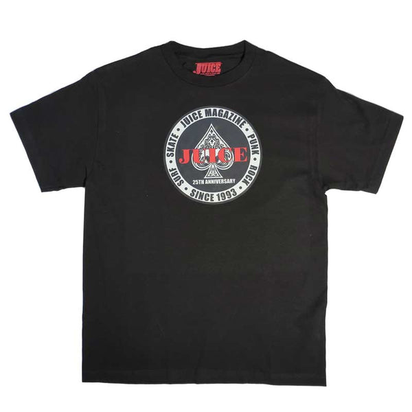 JUICE SPADE CIRCLE LOGO T-SHIRT BLACK 【 ジュース スペード サークル ロゴ Tシャツ ブラック 】