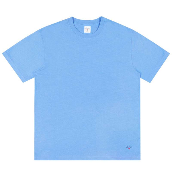 NOAH RECYCLED COTTON TEE BLUE BELL 【 ノア リサイクル コットン Tシャツ ブルー  ベル 】