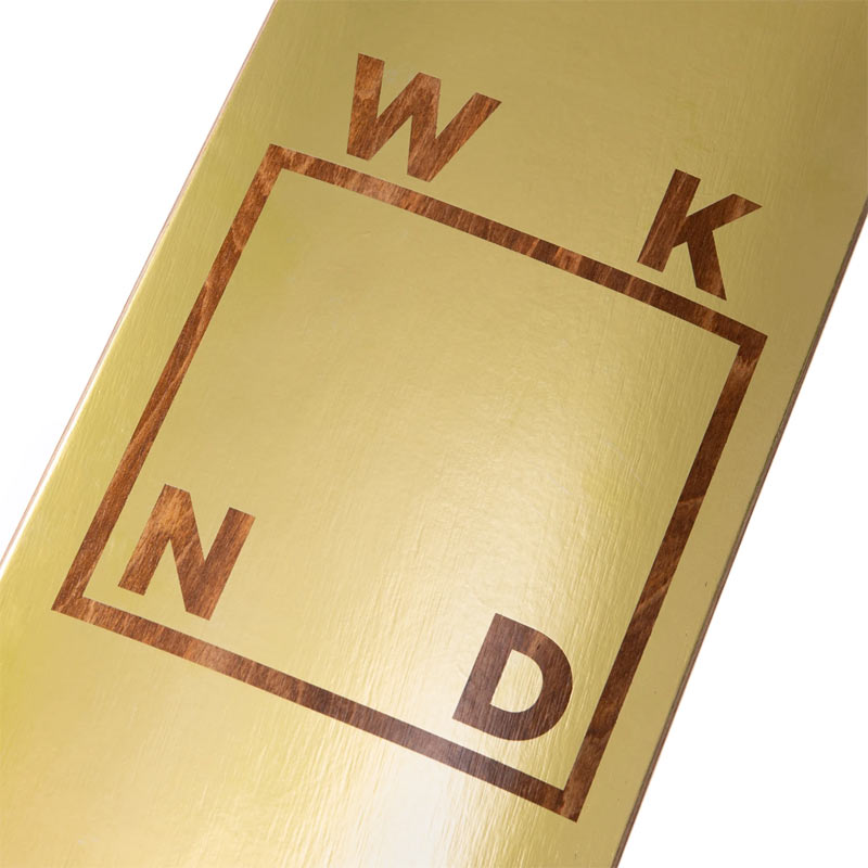 WKND GOLD PLATED LOGO DECK 7.75 【 ウィークエンド プレイテッド ロゴ デッキ 】