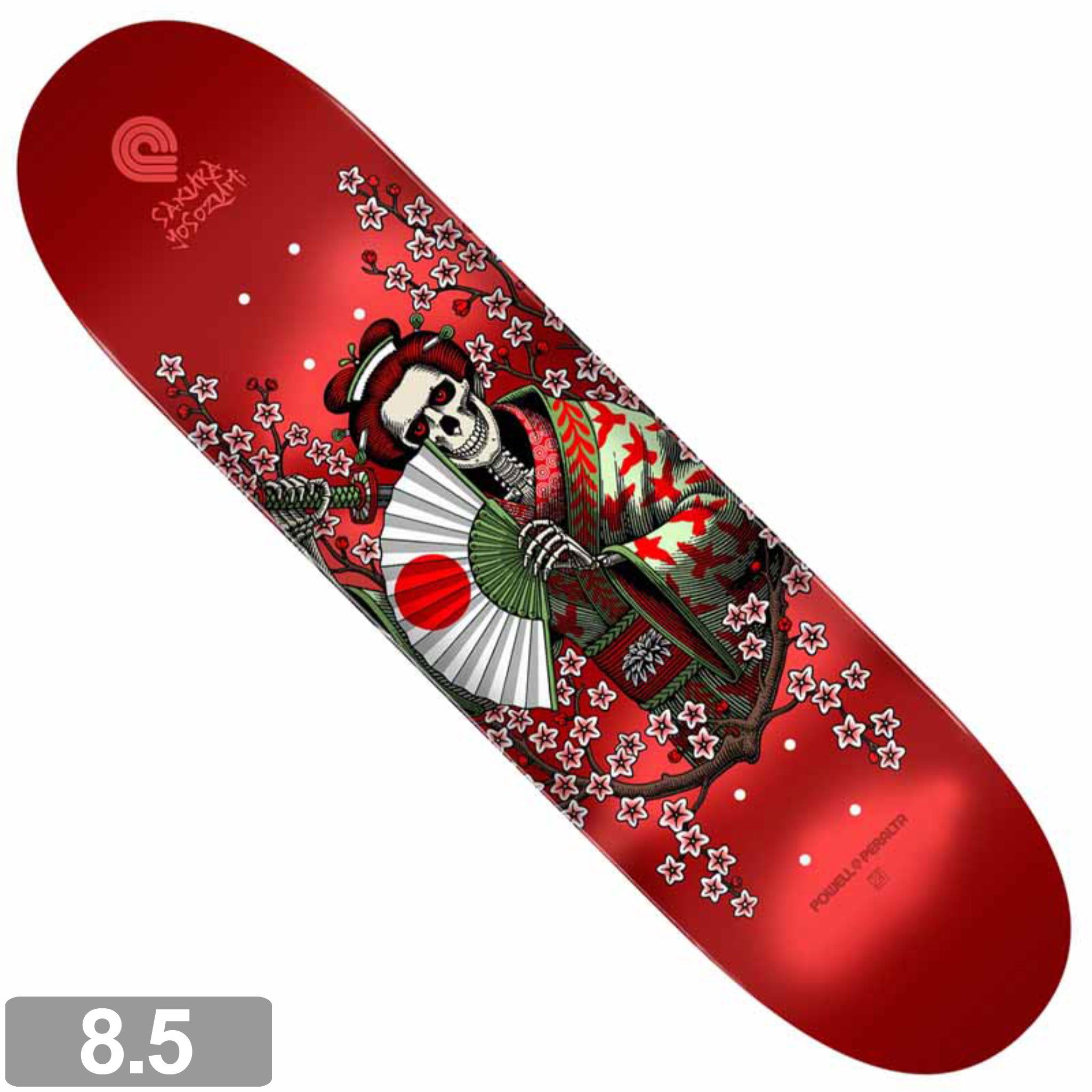 POWELL-PERALTA YOSOZUMI SAMURAI RED 243 DECK 8.5