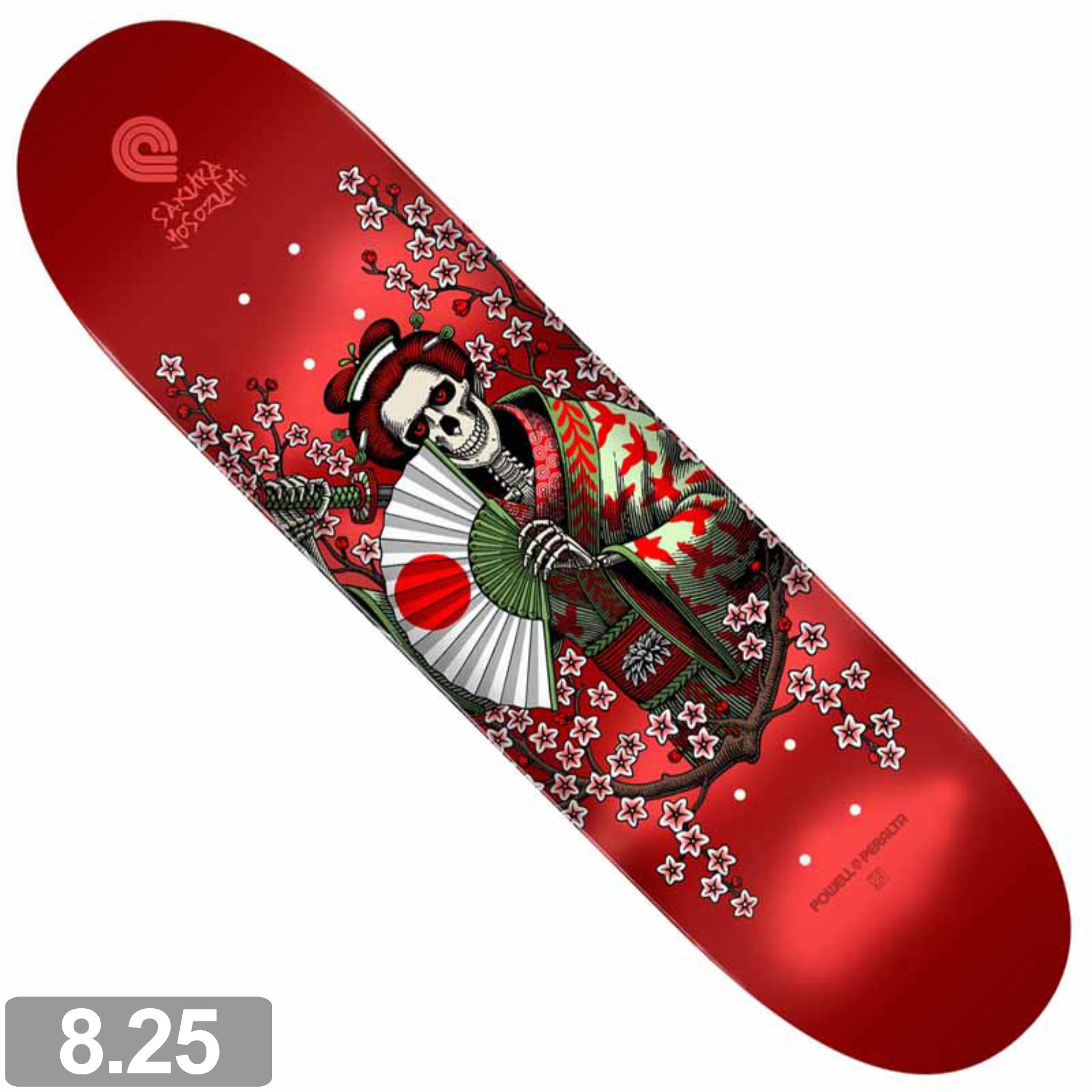 POWELL-PERALTA PRO FLIGHT YOSOZUMI SAMURAI RED 243 DECK 8.25