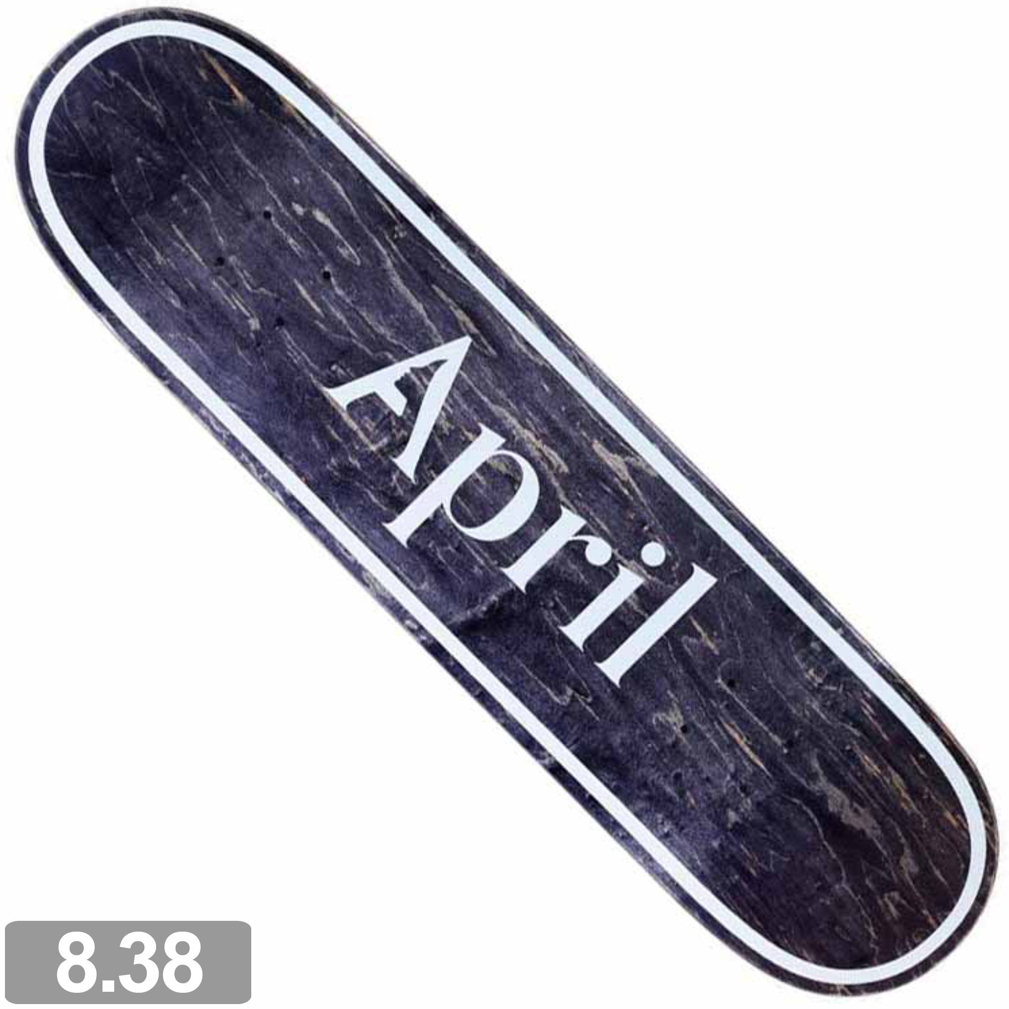 APRIL OG LOGO BLACK DECK 8.38 【 エイプリル OG ロゴ デッキ 】