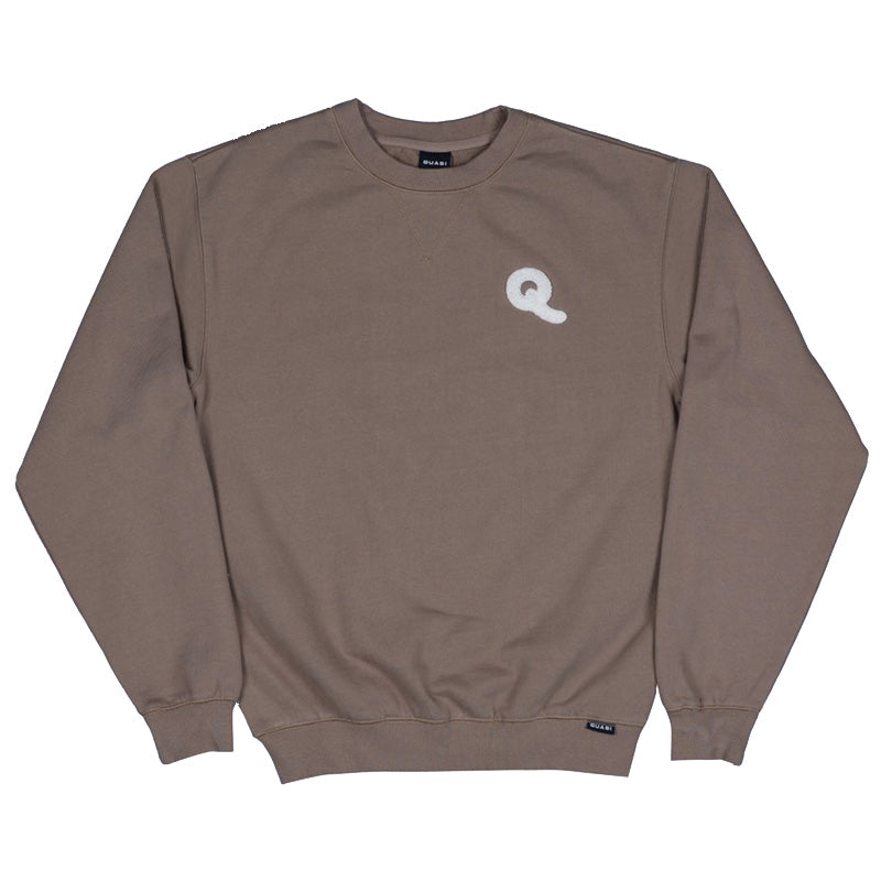 QUASI Q CREW SWEAT TAUPE【 クワージ Q クルー スウェット トープ 】