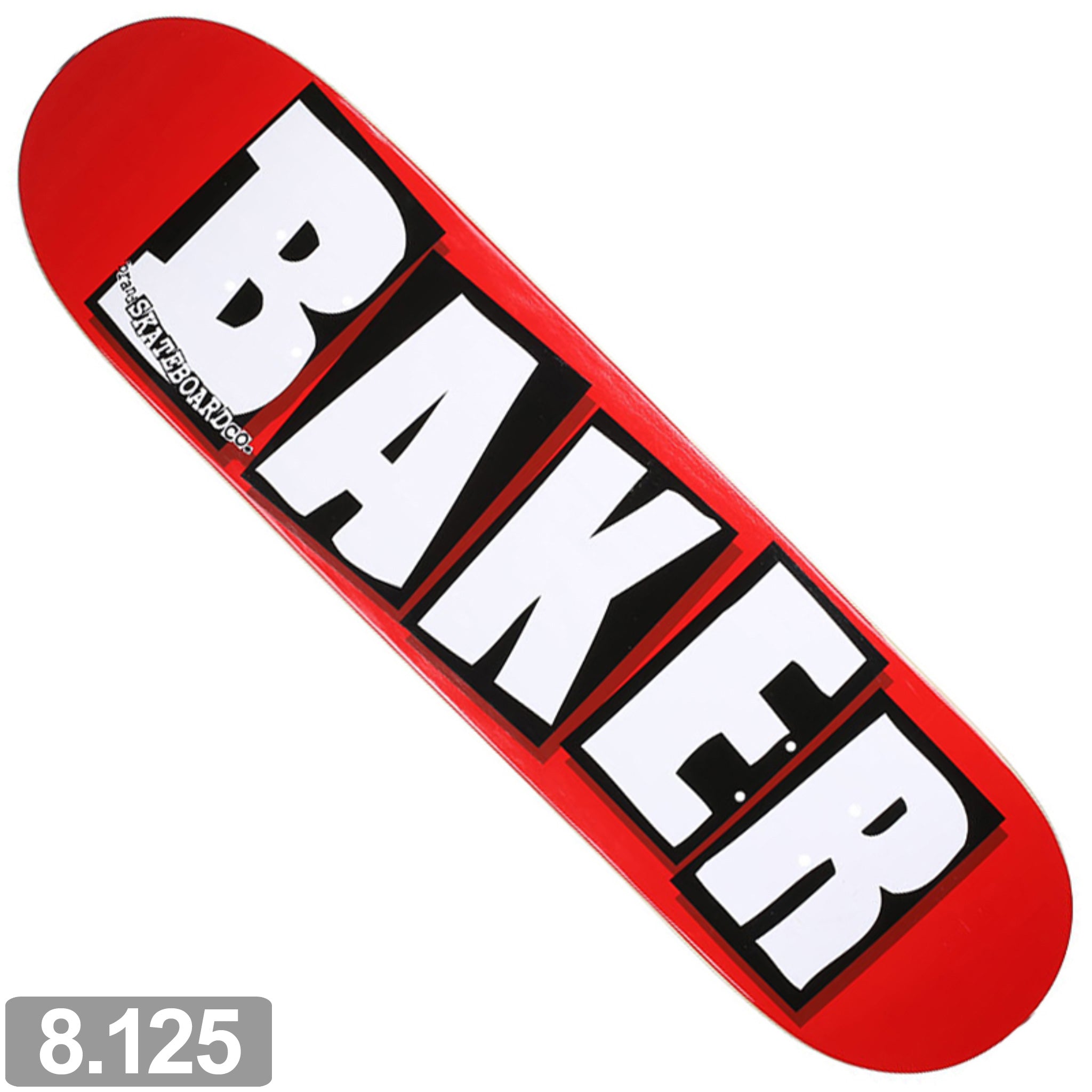 BAKER BRAND LOGO WHITE DECK 8.125 【 ベイカー ブランド