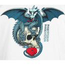 POWELL DRAGON SKULL T-SHIRTS WHITE 【 パウエル ドラゴン スカル Tシャツ 白 】
