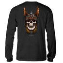 POWELL ANDY ANDERSON HERON SKULL LONG SLEEVE T-SHIRTS CHARCOAL HEATHER 【 ボーンズ アンディー アンダーソン ヘロン スカル ロングスリーブ  Tシャツ チャコール ヘザー 】