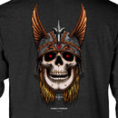 POWELL ANDY ANDERSON HERON SKULL LONG SLEEVE T-SHIRTS CHARCOAL HEATHER 【 ボーンズ アンディー アンダーソン ヘロン スカル ロングスリーブ  Tシャツ チャコール ヘザー 】