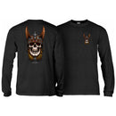 POWELL ANDY ANDERSON HERON SKULL LONG SLEEVE T-SHIRTS CHARCOAL HEATHER 【 ボーンズ アンディー アンダーソン ヘロン スカル ロングスリーブ  Tシャツ チャコール ヘザー 】