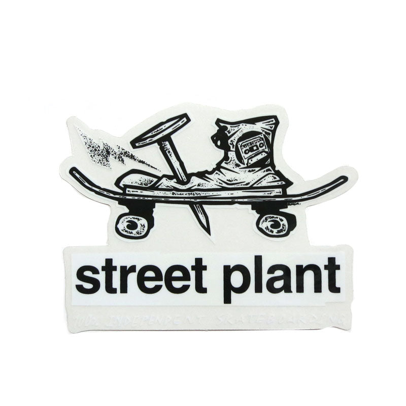 STREET PLANT NAILED CLEAR BASE STICKER WHITE 【ストリートプラント