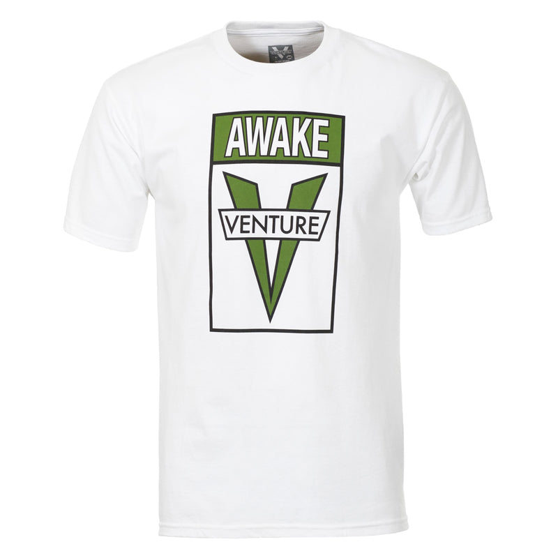VENTURE AWAKE T-SHIRTS WHITE / GREEN 【 ベンチャー アウェイク T 