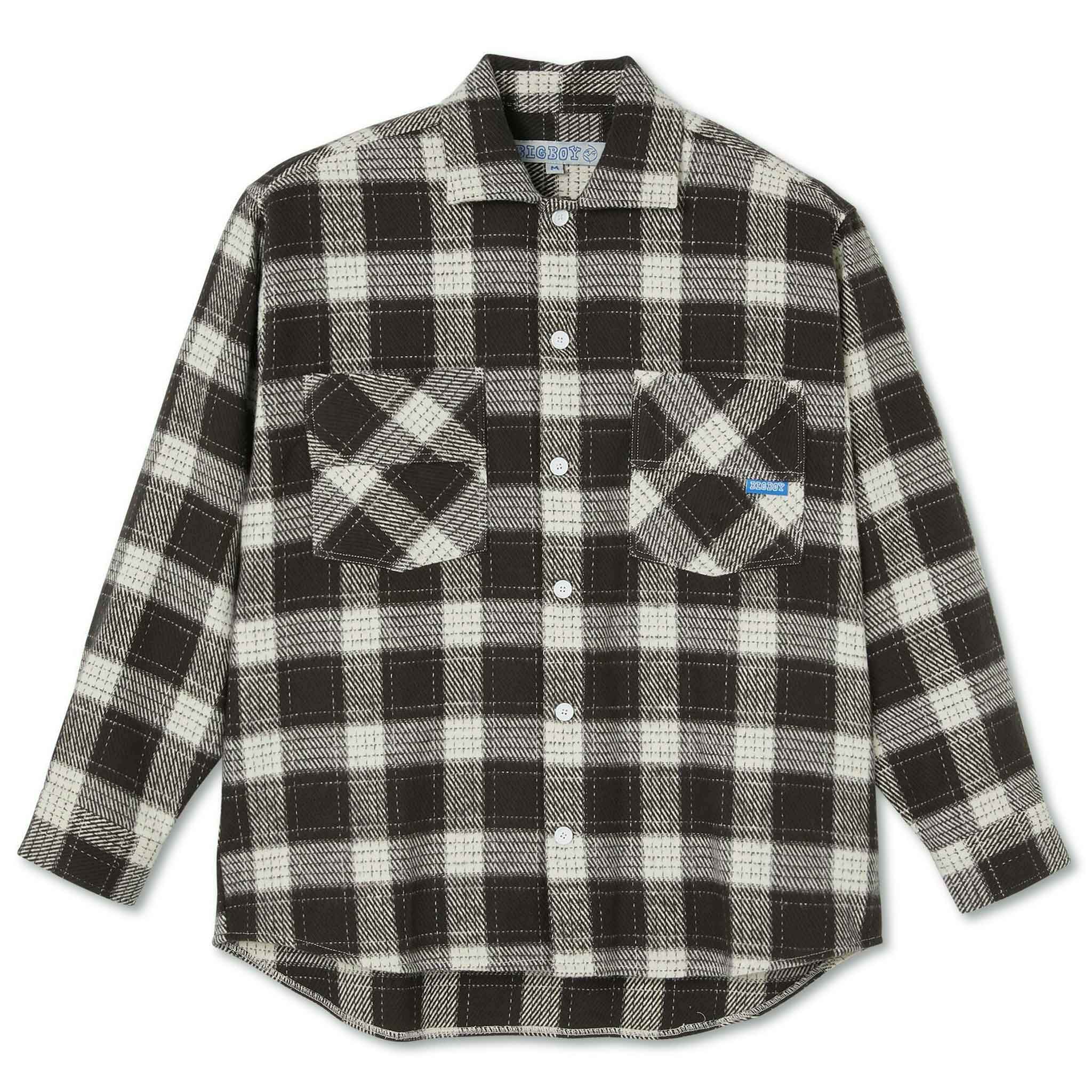 POLAR SKATE CO. BIG BOY FLANNEL SHIRT BROWN 【 ポーラー スケート