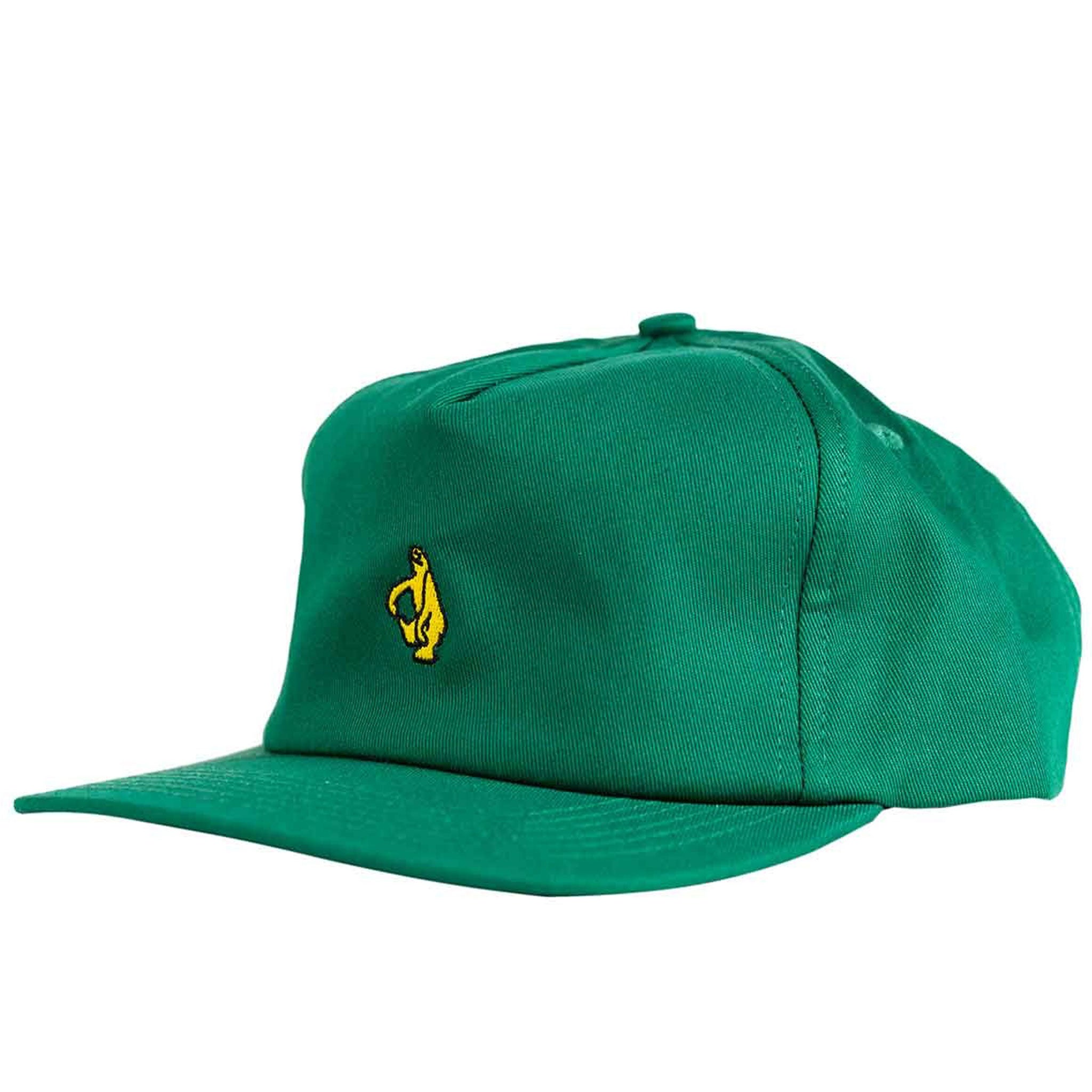 KROOKED SHMOO SNAPBACK HAT DARK GREEN / YELLOW 【 クルキッド