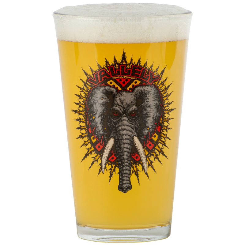 POWELL-PERALTA PINT GLASS MIKE VALLELY ELEPHANT 【 パウエル ペラルタ パイント グラス マイク バレリー エレファント 】