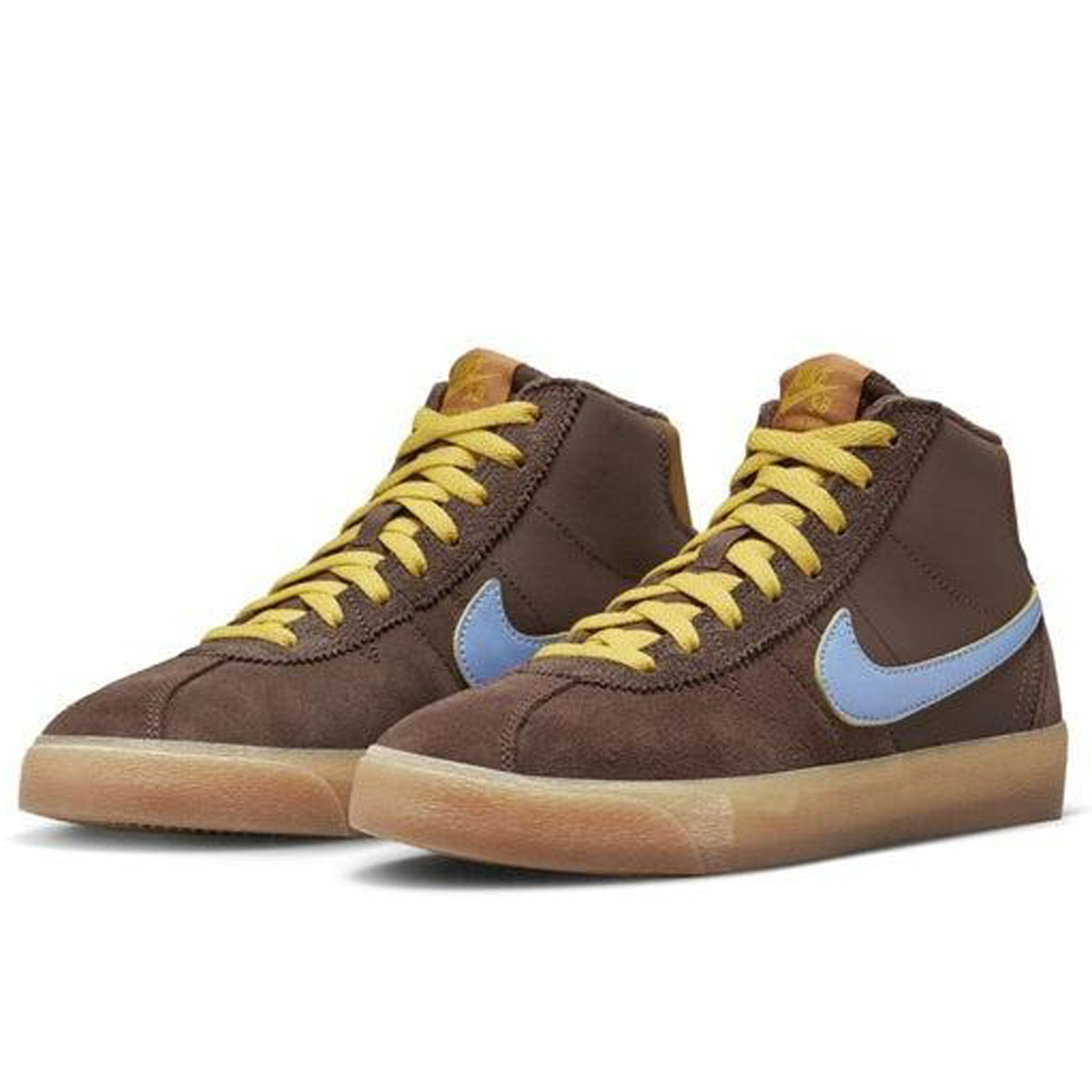 NIKE SB WOMEN'S BRUIN HI PREMIUM “WHY SO SAD?” CHOCOLATE / LIGHT BLUE