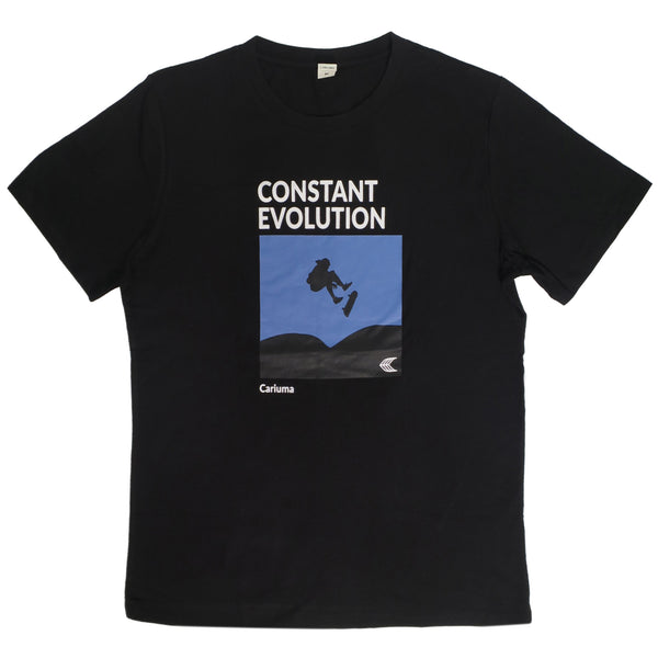 CARIUMA TEE BLACK CONSTANT EVOLUTION 【 カリウマ Tシャツ ブラック コンスタント エボリューション 】