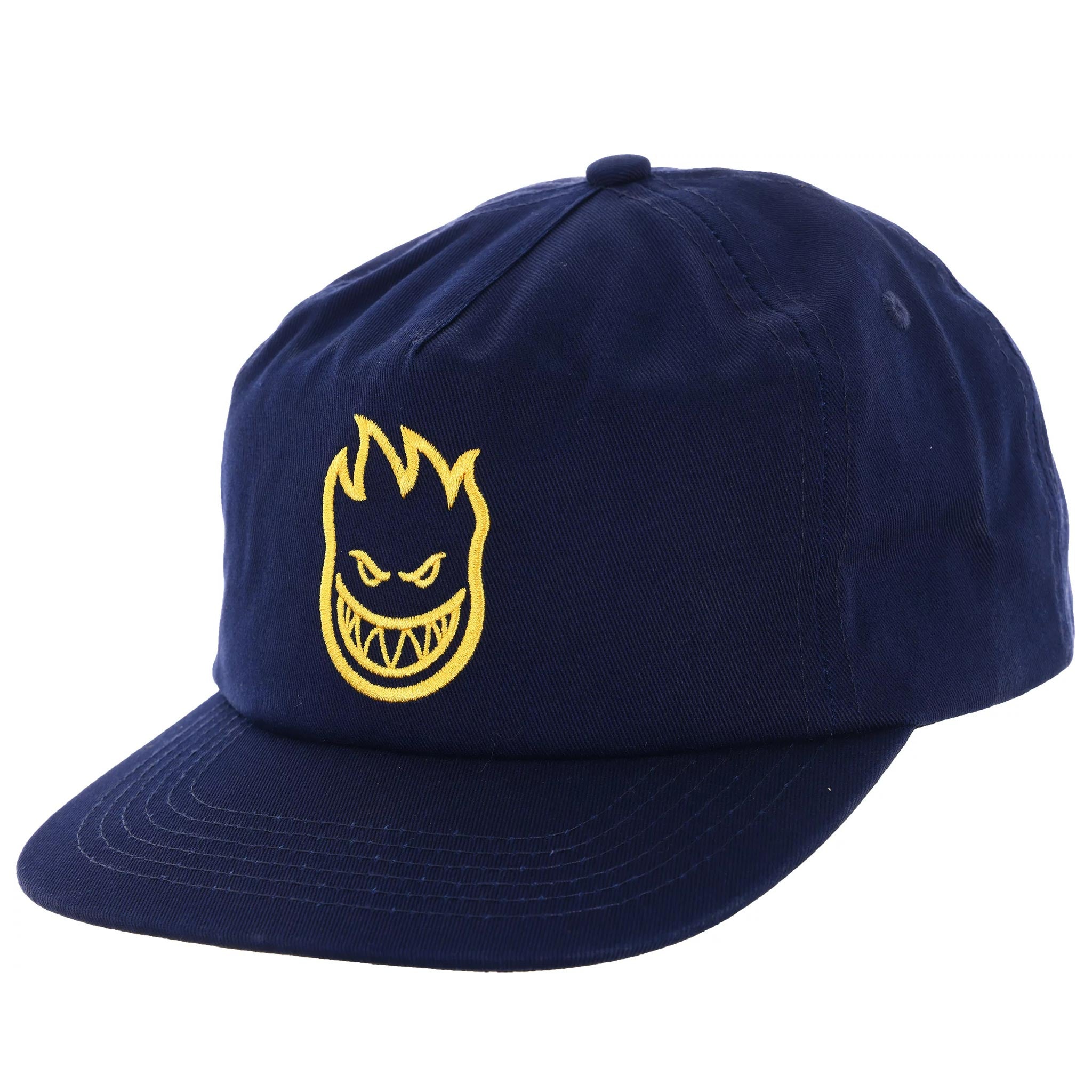 SPITFIRE BIGHEAD UNSTRUCTURED SNAPBACK HAT NAVY / YELLOW 