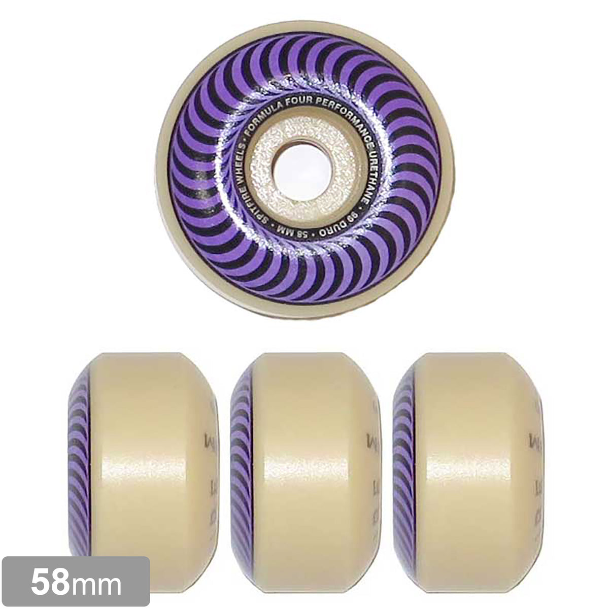 SPITFIRE FORMULA FOUR CLASSIC PURPLE WHEEL 99A 58mm 【 スピット