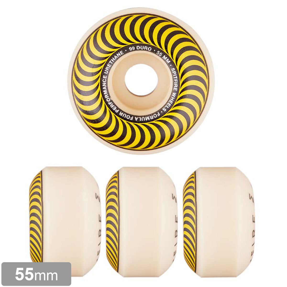 SPITFIRE FORMULA FOUR 99A イエローウィール Spitfire F4 99a Formula Four Classic 55mm Natural Wheels