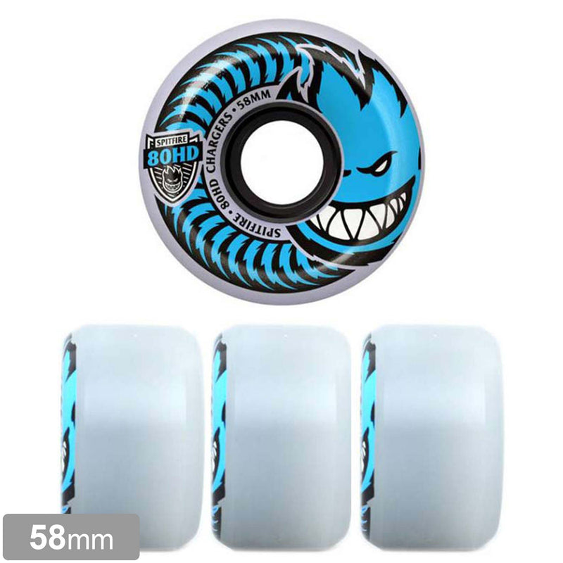SPITFIRE CHARGERS CONICAL CLEAR BLUE 80HD 58mm 【 スピットファイヤー チャージャーズ コニカル クリア ブルー ウィール 】
