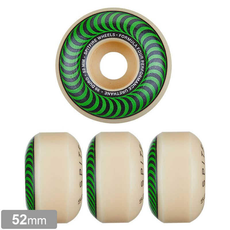 SPITFIRE FORMULA FOUR CLASSIC GREEN 99A 52mm 【 スピットファイア F4 クラシック ウィール 】