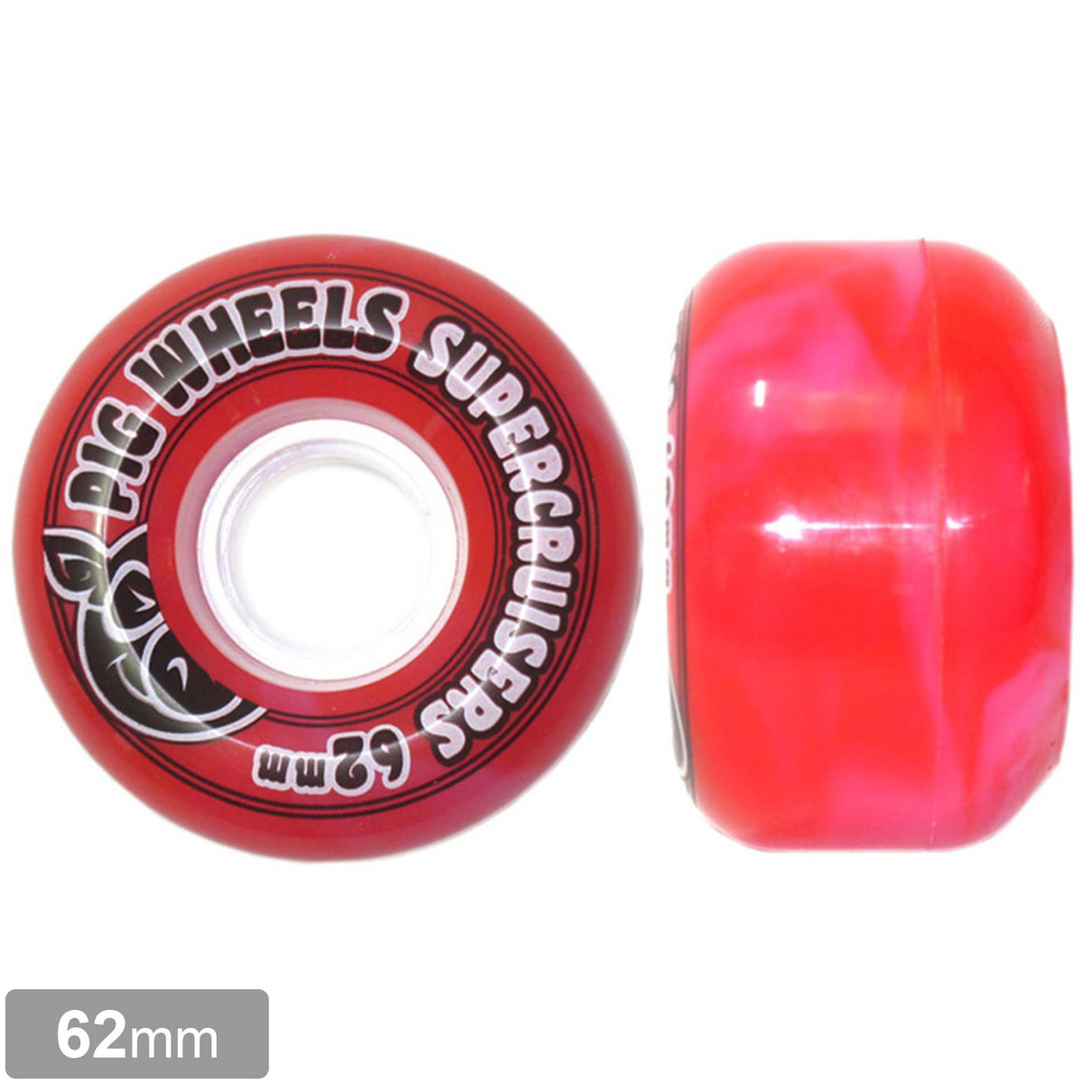 PIG SUPER CRUISER RED SWIRL 85a 62mm 【 ピッグ スーパー クルーザー