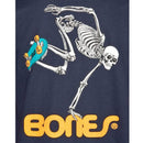 POWELL-PERALTA SKATE SKELETON NAVY YOUTH T-SHIRTS 【 子供用 ボーンズ スケート スケルトン ネイビー キッズ 】