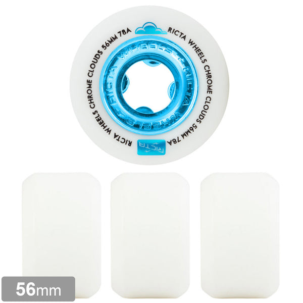 RICTA CHROME CLOUDS BLUE WHEEL 78A 56mm 【 リクタ クローム