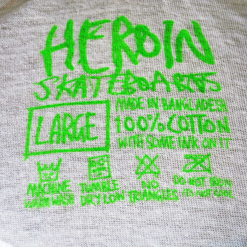 HEROIN MUTANT TEE WHITE【 ヘロイン ミュータント Tシャツ ホワイト 】