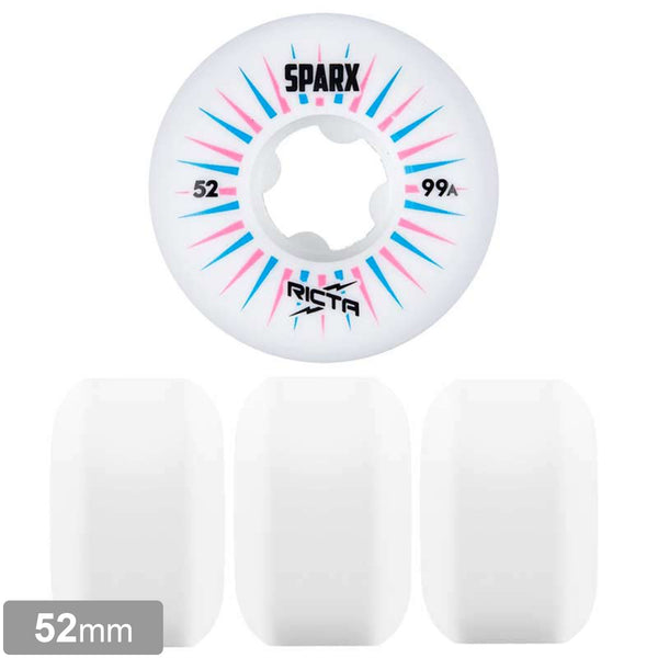 RICTA SPARX WHITE / BLUE / PINK WHEEL 99A 52mm  【 リクタ スパークス ホワイト ブルー ピンク ウィール 】