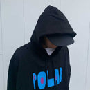 POLAR SKATE CO. CUT LOGO HOODIE BLACK【 ポーラー スケート カット ロゴ フーディー ブラック】