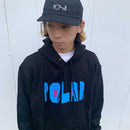 POLAR SKATE CO. CUT LOGO HOODIE BLACK【 ポーラー スケート カット ロゴ フーディー ブラック】
