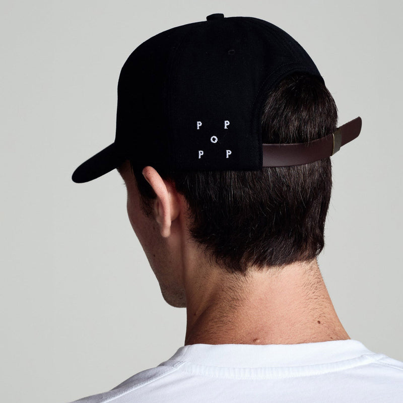 POP TRADING COMPANY FLY SIXPANEL HAT BLACK【 ポップ トレーディング
