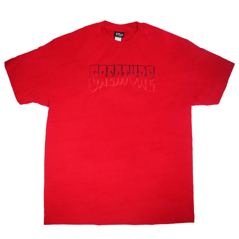 CREATURE LOGO OUTLINE T-SHIRT CARDINAL 【 クリーチャー ロゴ アウトライン Tシャツ カーディナル 】