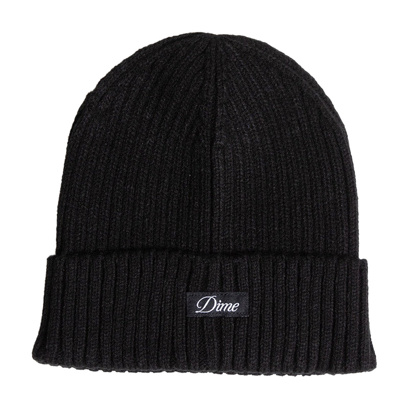 DIME CURSIVE FOLD BEANIE BLACK 【 ダイム カーシブ フォールド ビーニー ブラック 】